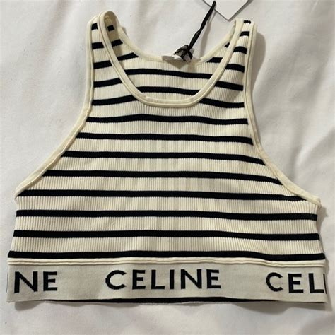 celine stripped top|Celine Tops .